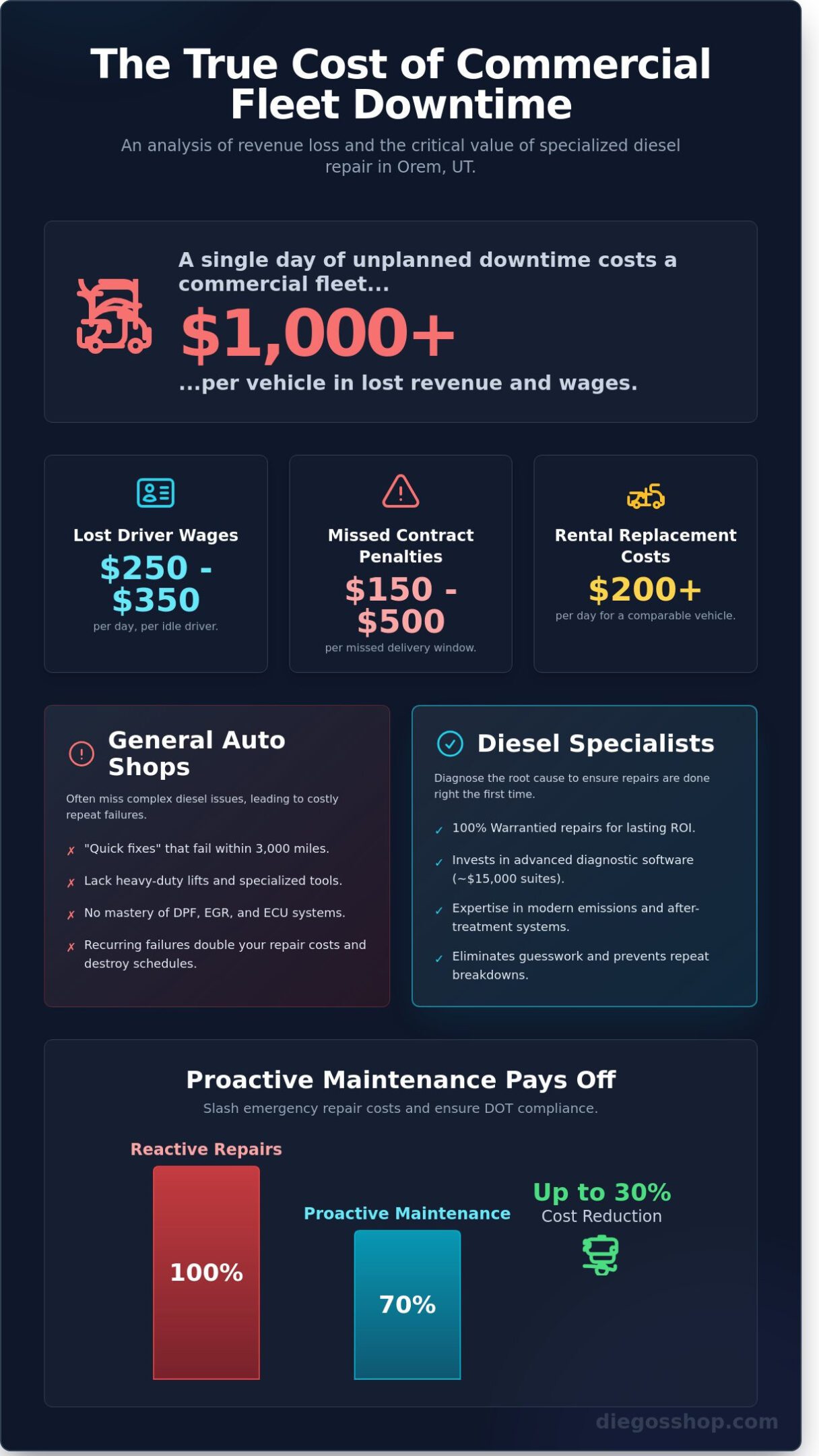 Commercial Vehicle Repair in Orem, UT: Expert Diesel Fleet Services