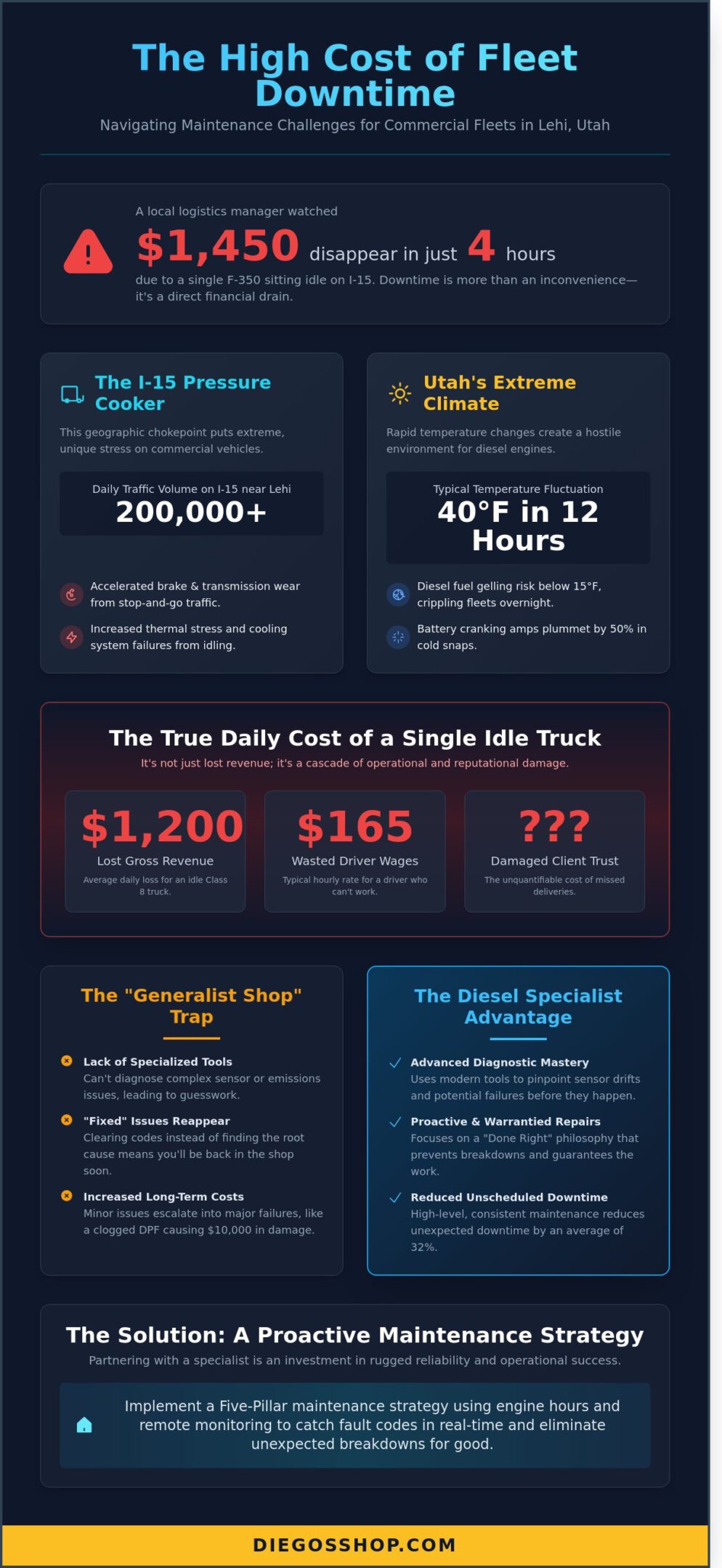 Fleet Repair Services in Lehi, UT: Rugged Reliability for Your Diesel Vehicles