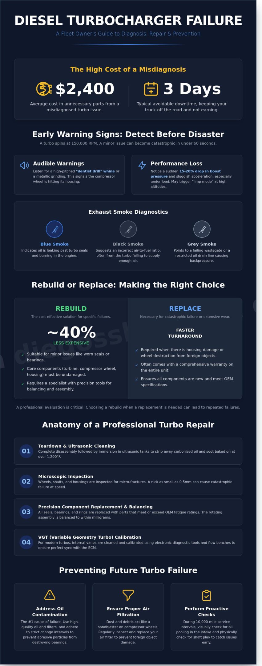 Turbocharger Repair for Diesel Trucks: The 2026 Owner’s Guide to Service Done Right