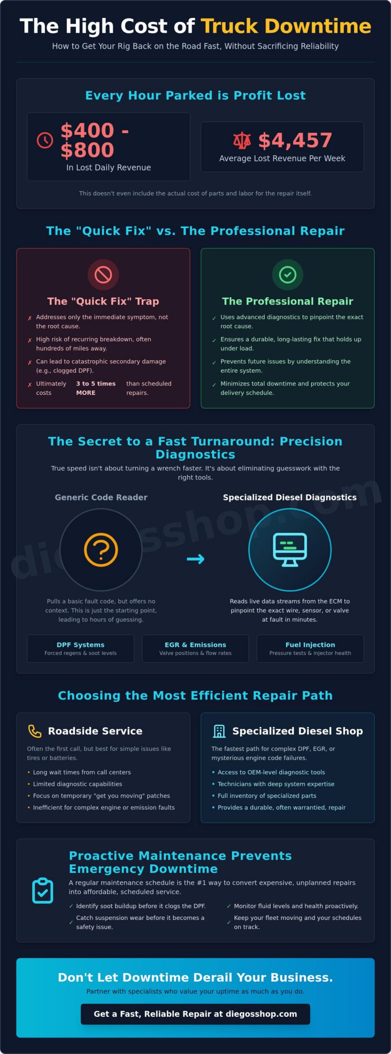 How to Get My Truck Back on the Road Fast: A Guide to Minimizing Diesel Downtime