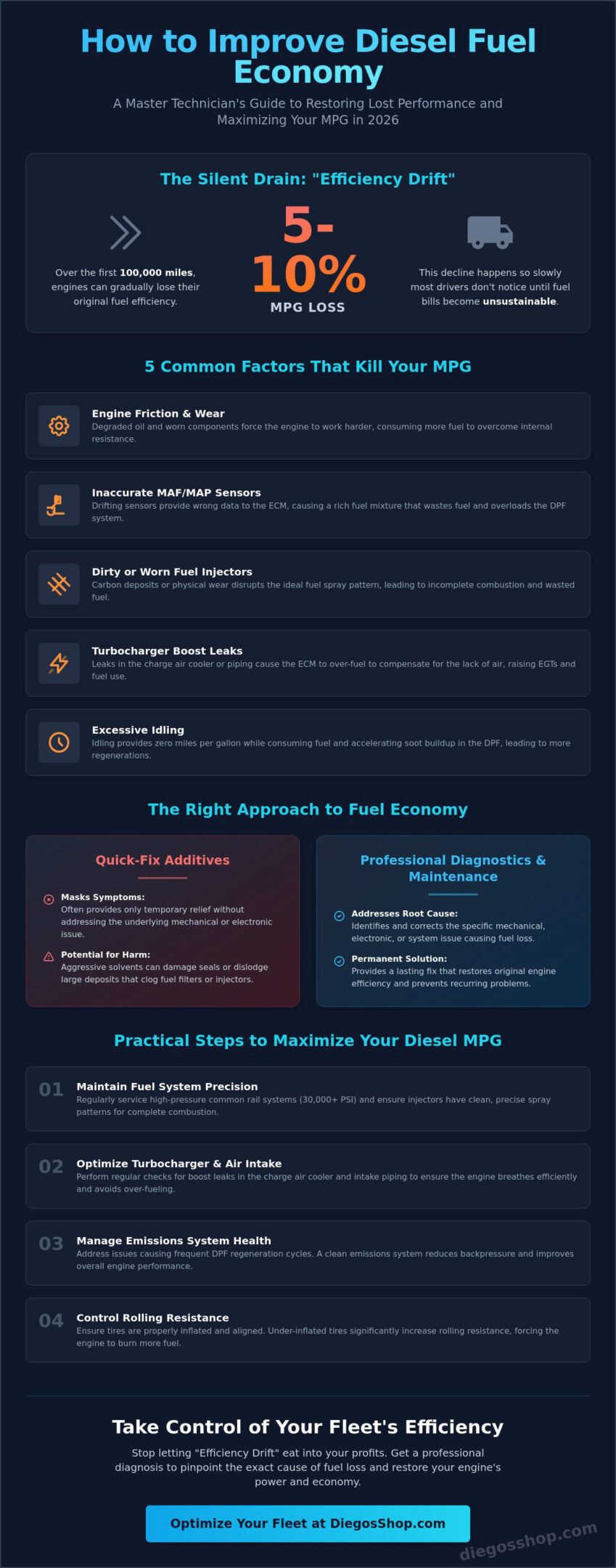 How to Improve Diesel Fuel Economy: A Master Technician’s Guide for 2026