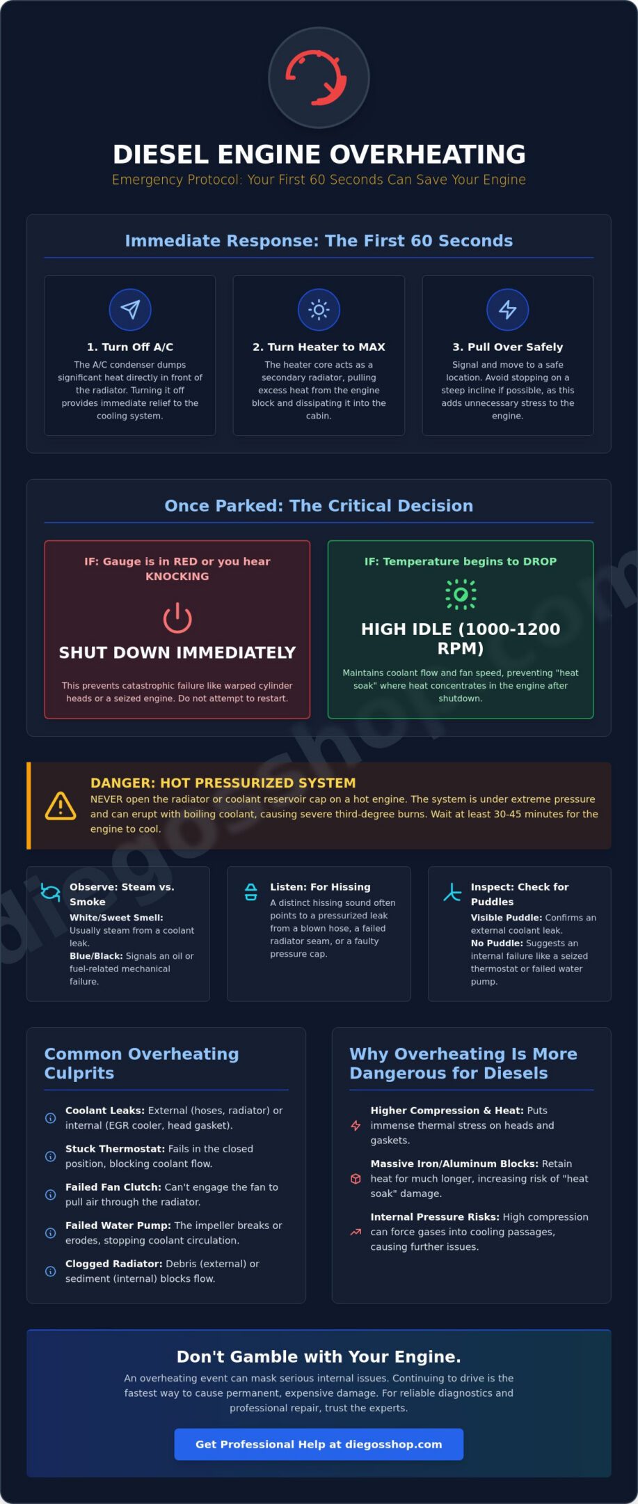 What to Do When Your Diesel Truck Overheats: A Driver's Response Guide