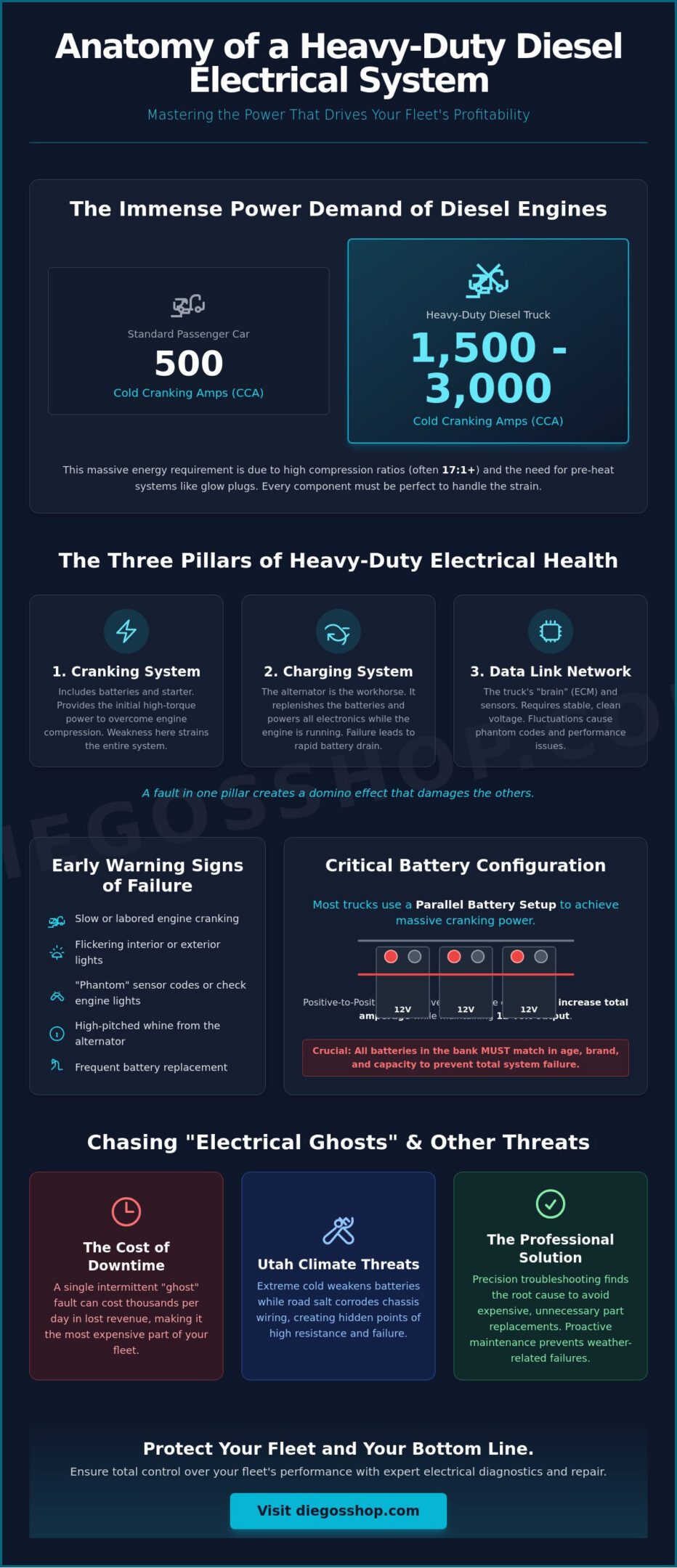 Diesel Truck Electrical System Repair: Professional Solutions for Utah Fleets