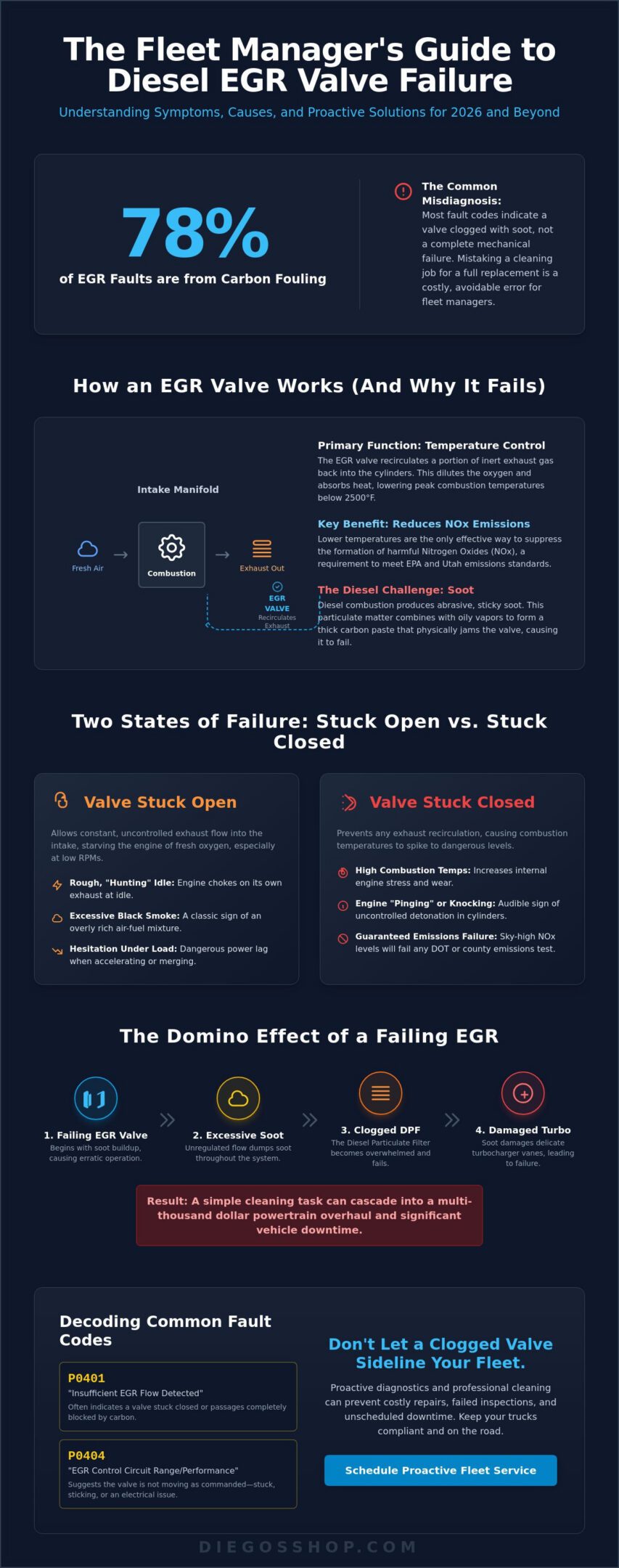 Symptoms of a Bad EGR Valve in Diesel Engines: A 2026 Fleet Manager Guide